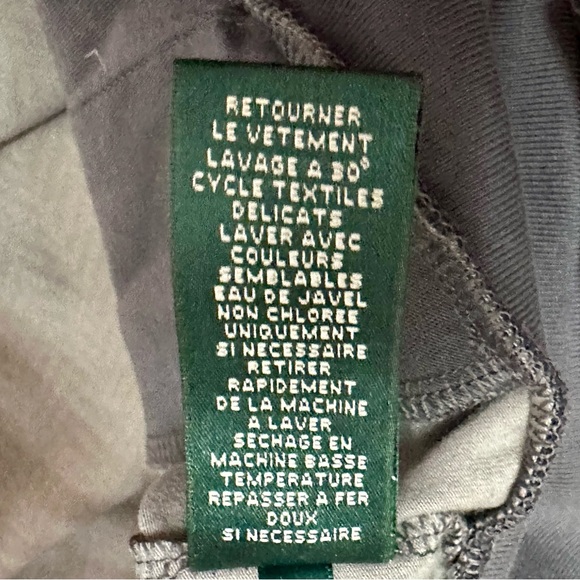 LRL Lauren Ralph Lauren Active Gray Herringbone Zip Jacket Sz Medium Gorpcore - Picture 7 of 10